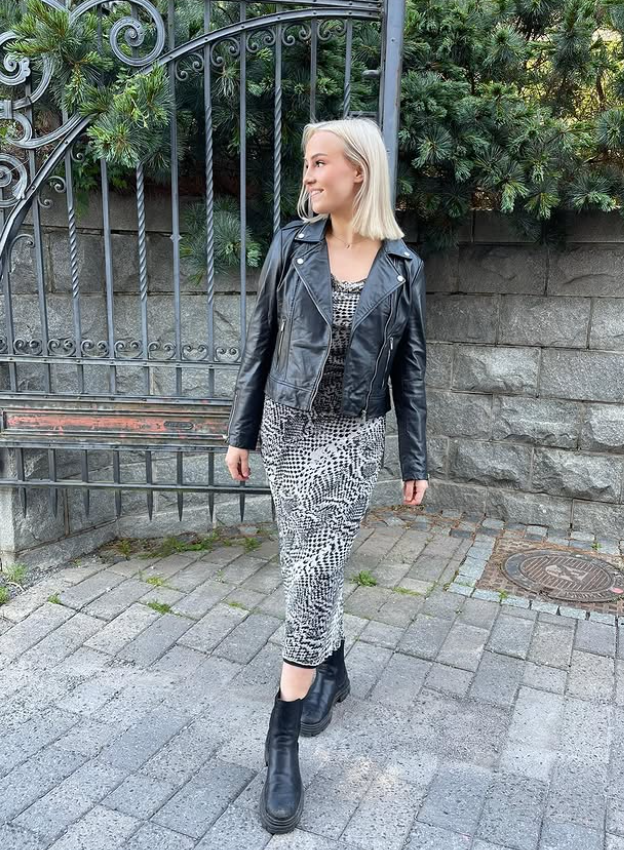 NMAMIRA Long Dress - Eggnog