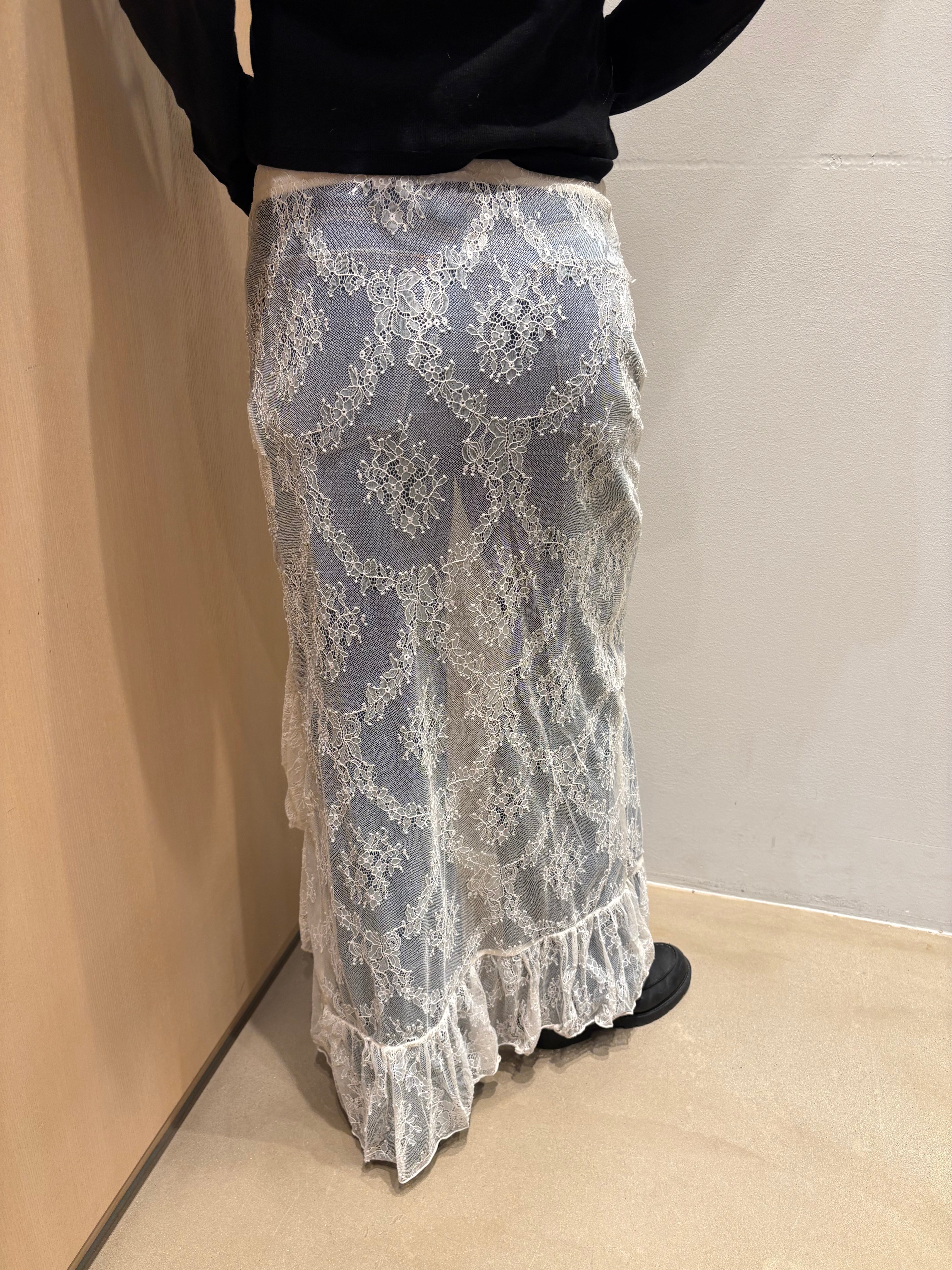 NMLUCIA Long Skirt - Cloud Dancer